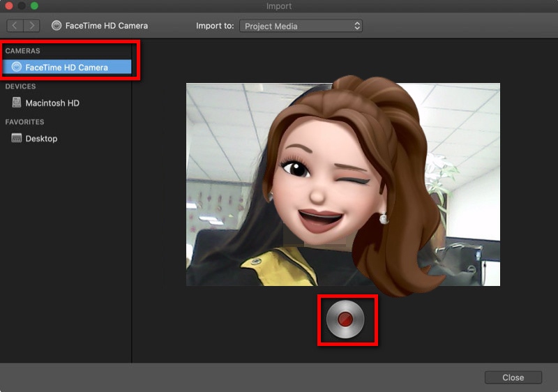 Capture vídeo no Mac com o iMovie