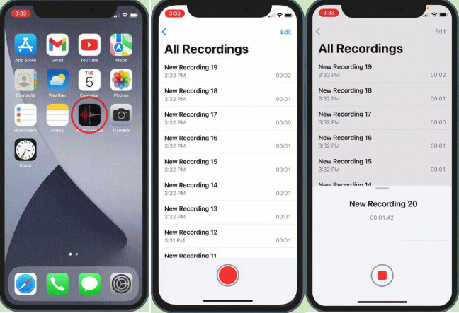 Record Discord audio on iPhone