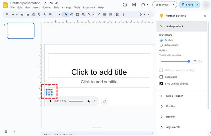 Add voiceover to Google Slides