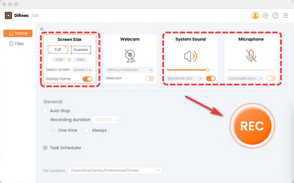 Ajustar la configuración de grabación