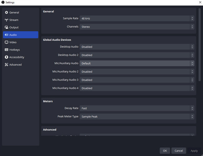 Configurar la entrada del dispositivo de audio