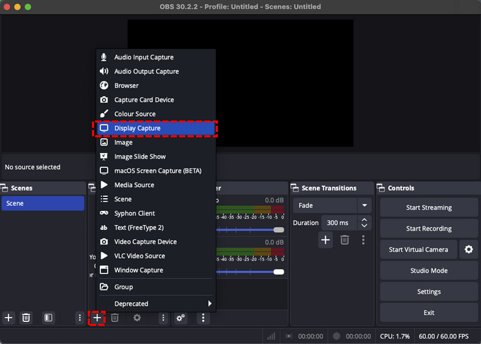 Select Display Capture